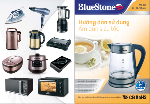 Hướng dẫn sử dụng BlueStone KTB-3426 Ấm đun nước