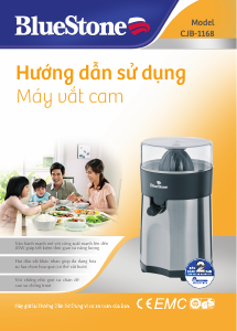 Hướng dẫn sử dụng BlueStone CJB-1168 Máy ép cam quýt