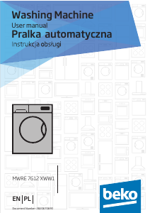 Manual BEKO MWRE 7612 XWW1 Washing Machine