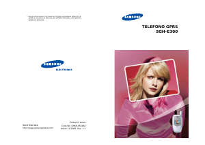 Manuale Samsung SGH-E300T Telefono cellulare