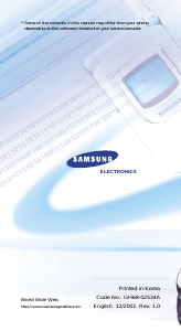 Handleiding Samsung SGH-Q200 Mobiele telefoon