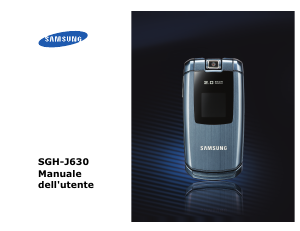 Manuale Samsung SGH-J630 Telefono cellulare