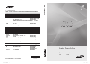 Manual Samsung LE26C350D1W LCD Television