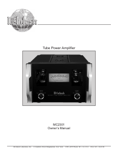 Handleiding McIntosh MC-2301 Versterker