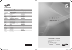 Mode d’emploi Samsung LE46B550A5P Téléviseur LCD