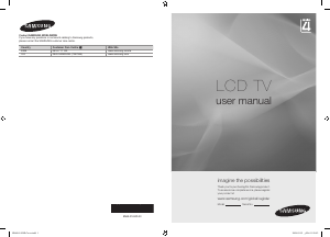 Manual Samsung LE40A455C1D LCD Television