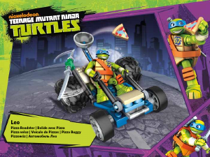 Handleiding Mega Bloks set DPF62 Turtles Leo - pizza roadster