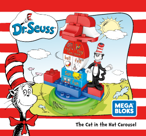 Handleiding Mega Bloks set FNJ69 Dr Seuss The cat in the hat carousel