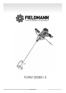 Handleiding Fieldmann FDRM 200851-E Cementmixer