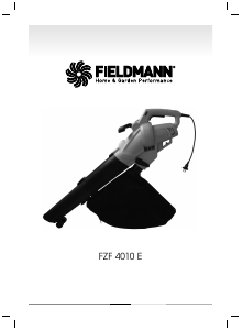 Használati útmutató Fieldmann FZF 4010-E Levélfúvó
