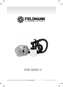 Manual Fieldmann FDSP 200651-E Paint Sprayer