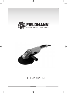 Руководство Fieldmann FDB 202201-E Углошлифовальная машина