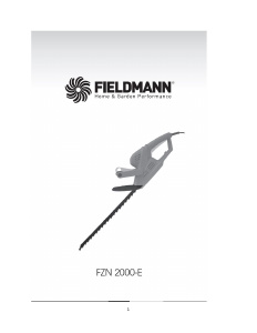 Manual Fieldmann FZN 2000-E Trimmer de gard viu