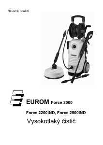Manuál Eurom Force 2500IND Tlaková myčka