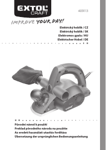 Bedienungsanleitung Extol 409113 Hobel