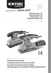 Bedienungsanleitung Extol 407114 Schwingschleifer