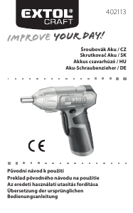 Návod Extol 402113 Skrutkovač