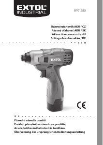 Manuál Extol 8791250 Akušroubovák