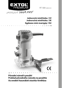 Manuál Extol 8893310 Horní frézka