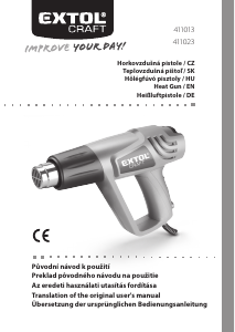 Manual Extol 411023 Heat Gun