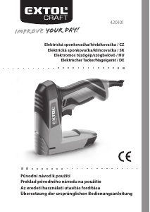 Manuál Extol 420101 Sponkovačka