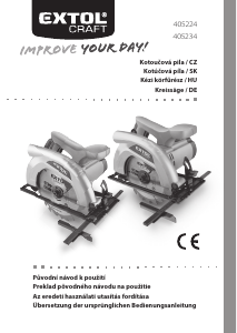 Bedienungsanleitung Extol 405224 Kreissäge