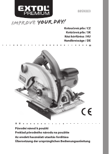 Bedienungsanleitung Extol 8893003 Kreissäge