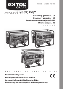 Návod Extol 421010 Generátor