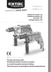 Manuál Extol 8890033 Vrtací kladivo