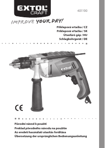 Manuál Extol 401190 Vrtací kladivo