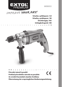Návod Extol 8890032 Príklepová vŕtačka