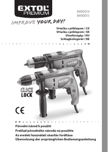 Bedienungsanleitung Extol 8890014 Schlagbohrmaschine
