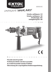 Manuál Extol 8890040 Vrtací kladivo
