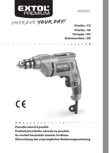 Návod Extol 8890001 Príklepová vŕtačka