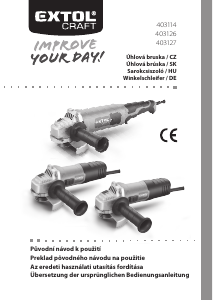 Bedienungsanleitung Extol 403127 Winkelschleifer