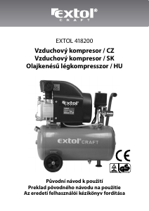 Návod Extol 418200 Kompresor