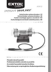 Bedienungsanleitung Extol 410112 Tischschleifer