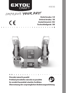 Bedienungsanleitung Extol 410130 Tischschleifer