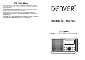 Brugsanvisning Denver DAB-35MK2 Radio