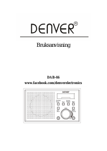 Bruksanvisning Denver DAB-46DARK Radio