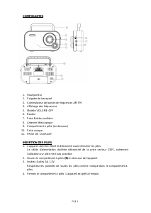 Mode d’emploi Denver TR-54MK2 Radio