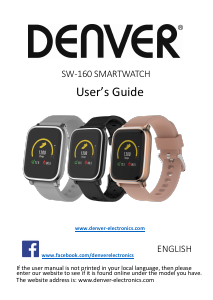 Instrukcja Denver SW-160 Smartwatch