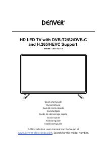Manual de uso Denver LED-3271S Televisor de LED