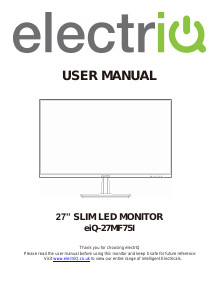 Handleiding ElectriQ eiQ-27MF75I LED monitor