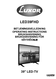 Bruksanvisning Luxor LED39FHD LED-TV