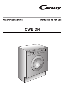 Manual Candy CWB 814DN1-S Washing Machine