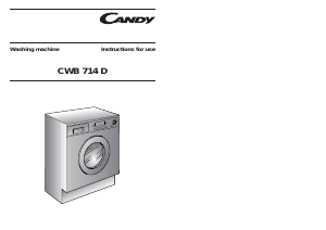 Manual Candy CWB 714D-80S Washing Machine