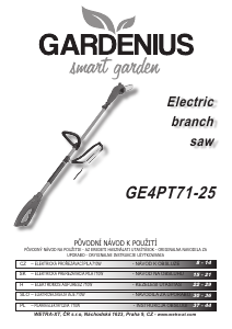 Návod Gardenius GE4PT71-25 Reťazová píla
