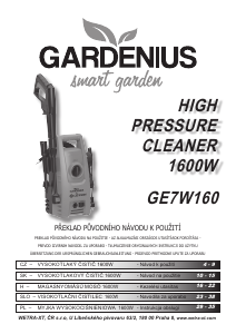 Návod Gardenius GE7W160 Vysokotlakový čistič