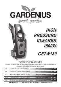 Návod Gardenius GE7W180 Vysokotlakový čistič